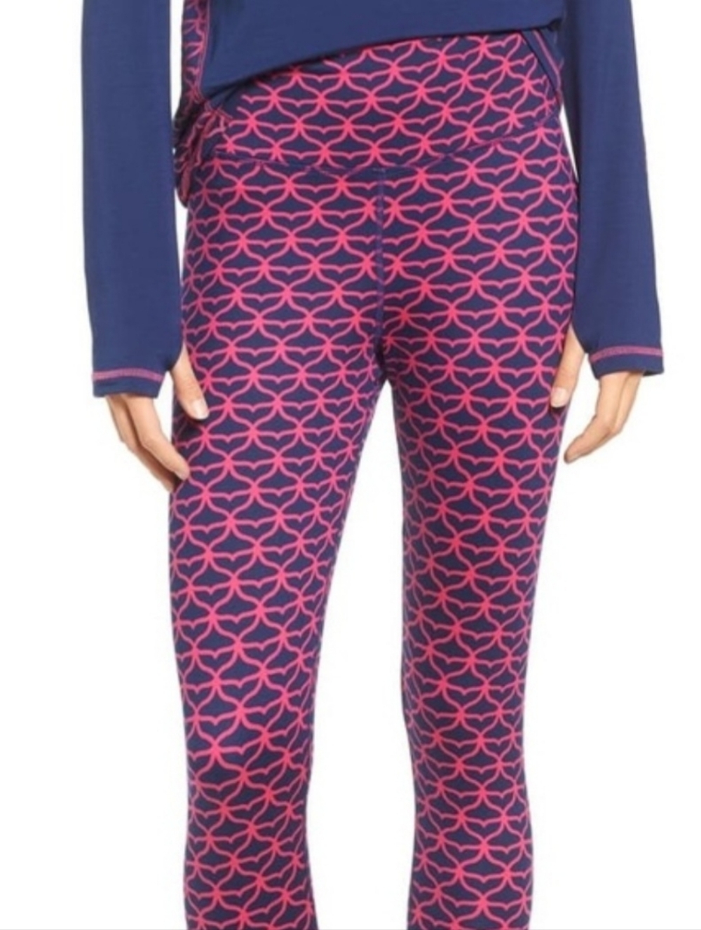 Vineyard Vines Navy & Pink Performance Leggings